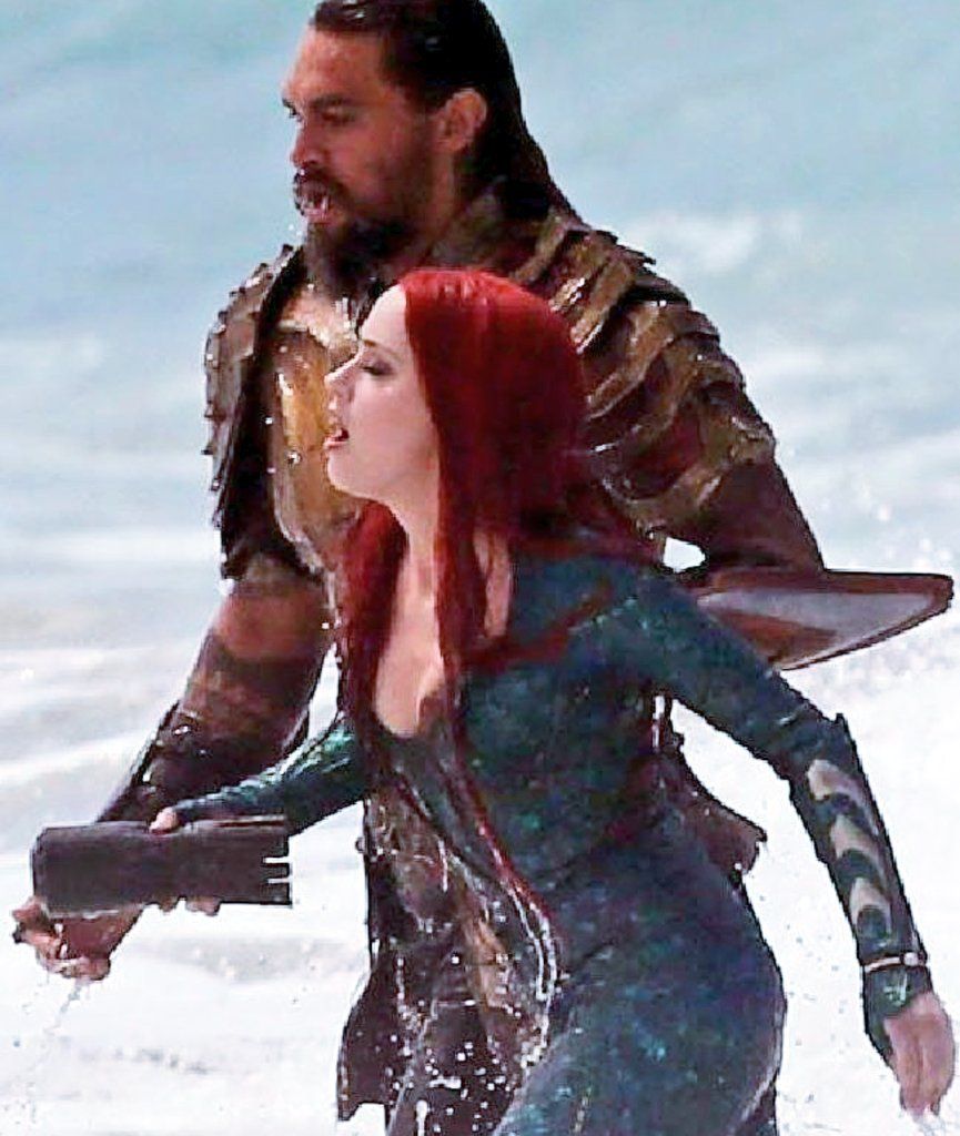 Aquaman Jason Momoa and amber Heard at Point Lookout