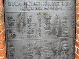 The Bulahdelah War Memorial Honour Roll of the men and women who served in the Australian Defence Force during various conflicts. Image: NSW War Memorials Register.