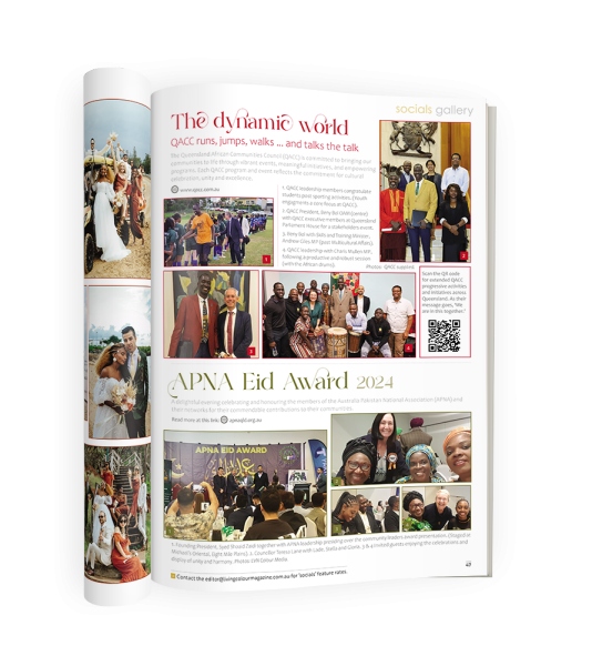 QACC activities feature in this edition of Living Colour Magazine.