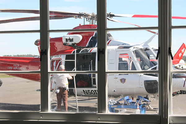 View from the UnrealAR and Business Acumen boardroom during filming of the San Andreas blockbuster.