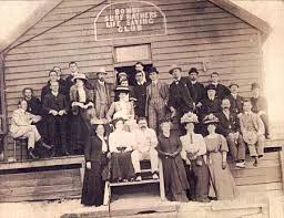 The original Bondi Surf Bathers Life Saving Club building in the early 1900s.